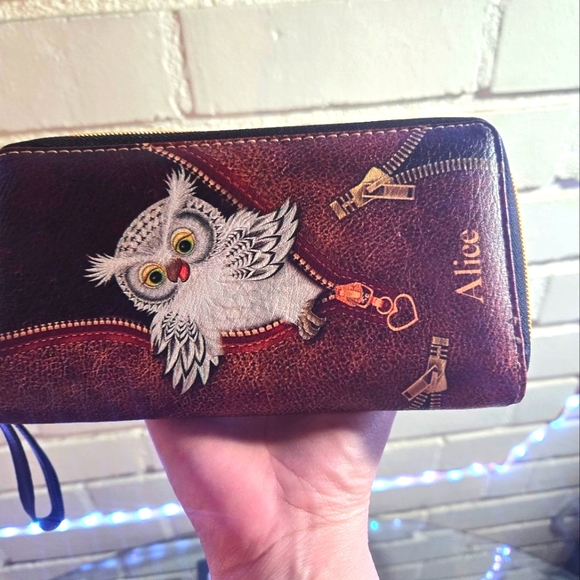 Alice Owl Zipper Clutch - Cute! - Picture 4 of 7